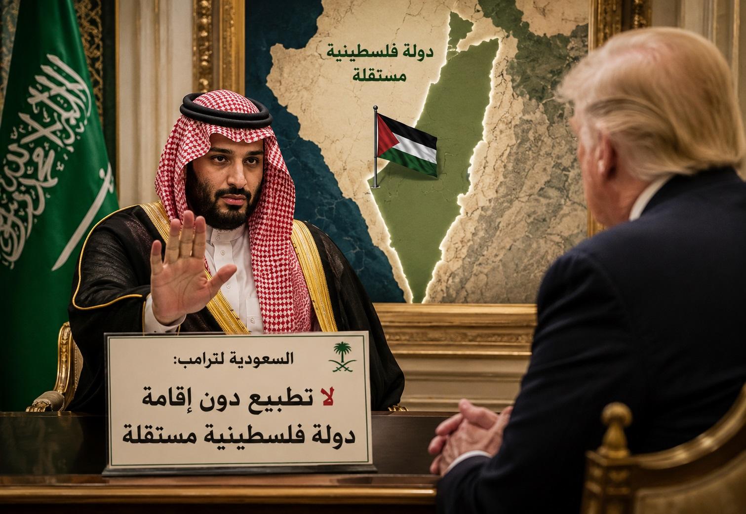 السعودية لـ ترامب: لا تطبيع دون إقامة دولة فلسطينية مستقلة