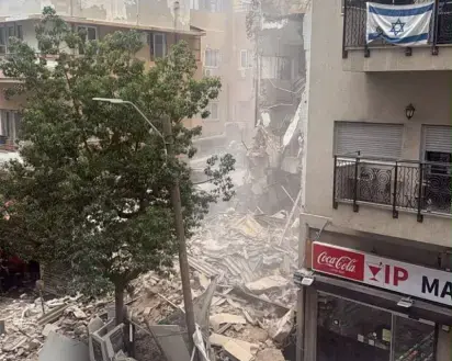 انهيار مبنى قيد التجديد في "تل أبيب" جراء عطل فني أثناء العمل