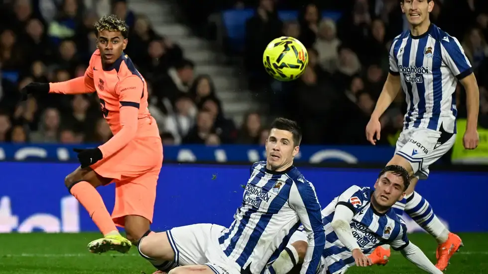 برشلونة يسقط من برج نحسه بخسارة درامية في معقل سوسيداد