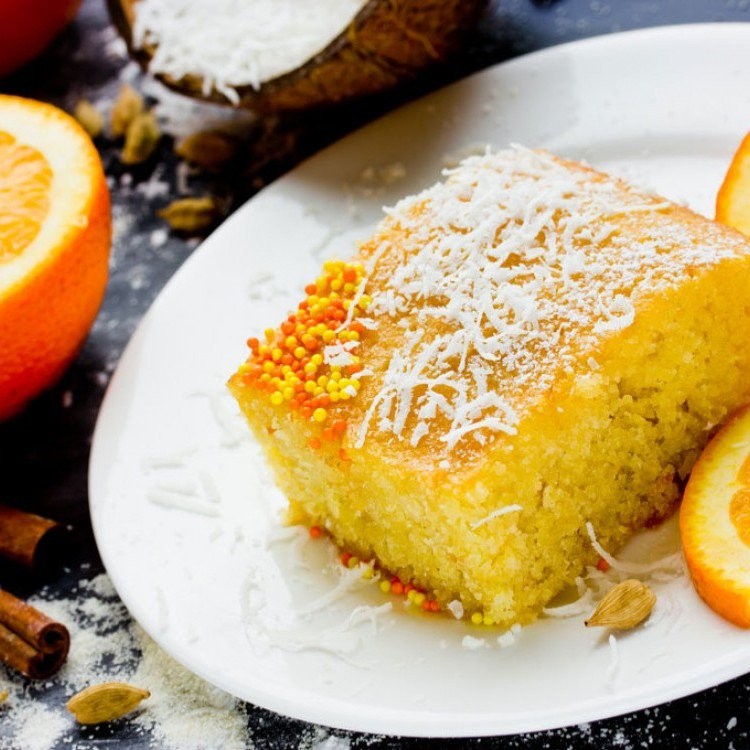 طريقة تحضير "كيك البرتقال" بجوز الهند