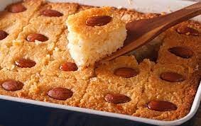 بسبوسة بالحليب المكثف