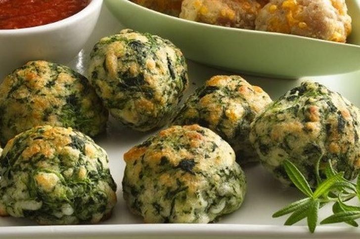 كرات السبانخ بالجبن