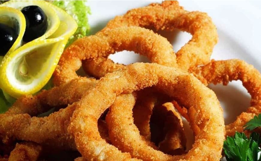 حلقات الكالاماري المقلية