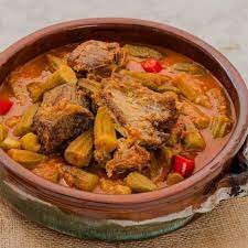 صينية بامية بالفرن