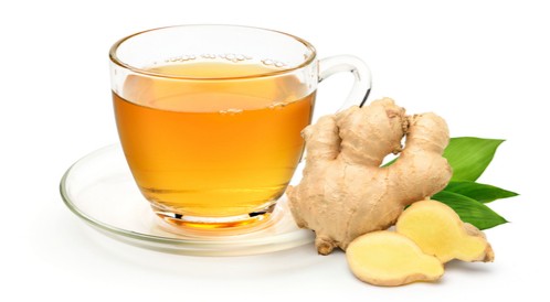 شاي اخضر بالزنجبيل