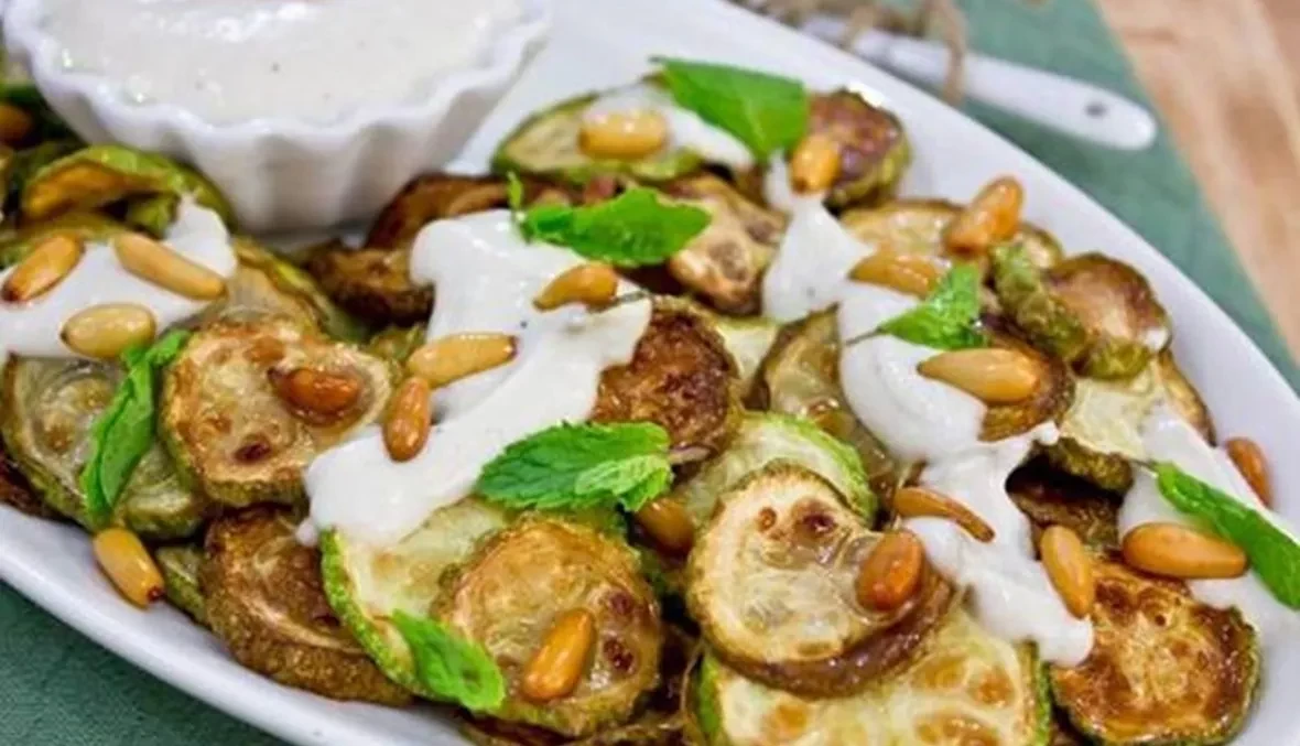 سلطة الكوسا باللبن والنعنع