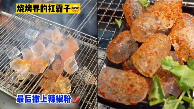 "الثلج المشوى" بالبهارات وجبة خفيفة تنتشر فى الصين