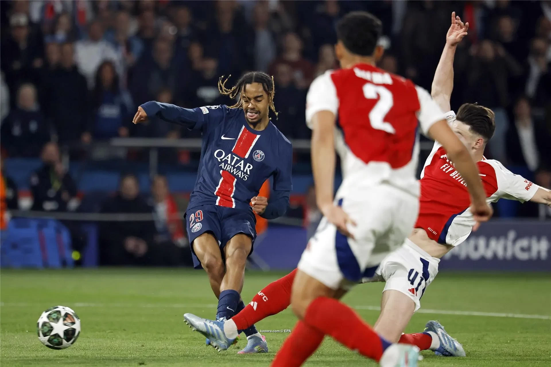 باريس يقهر آرسنال ويتأهل لمواجهة إنتر في نهائي دوري الأبطال