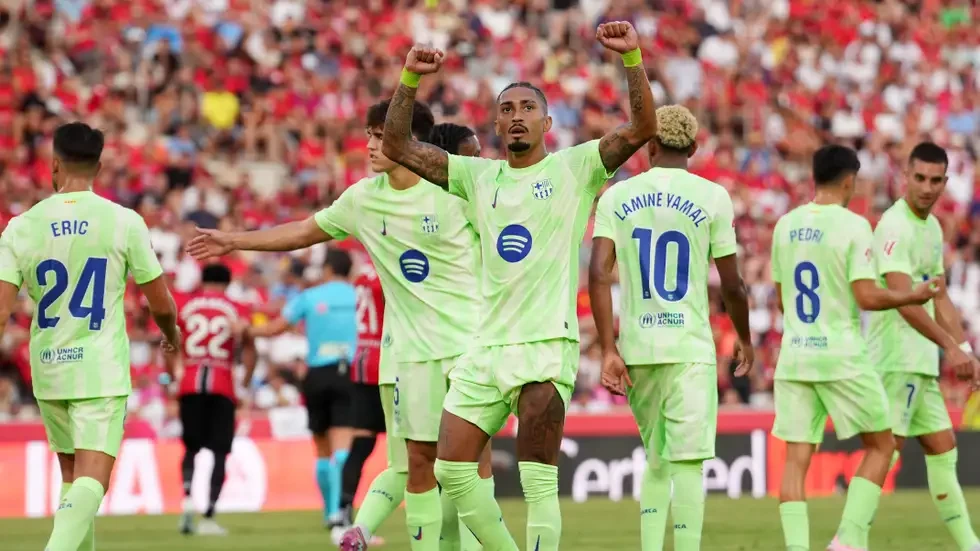 برشلونة يستعرض عضلاته بثلاثية بيضاء في مايوركا