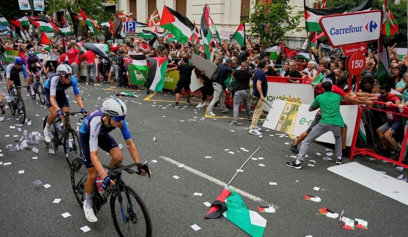 إقصاء فريق إسرائيل من سباق إميليا بإيطاليا بسبب احتجاجات مؤيدة لفلسطين