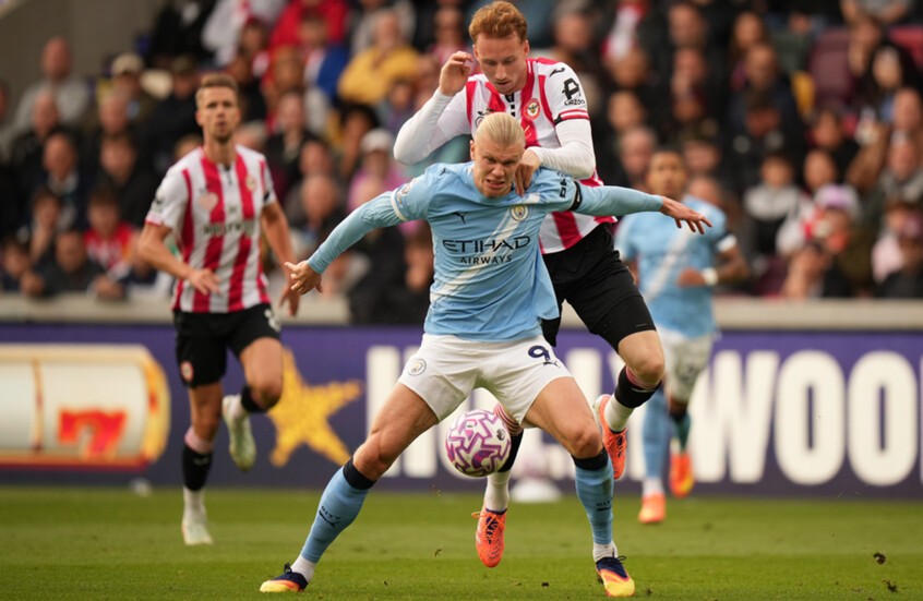 هالاند يمنح مانشستر سيتي فوزا غاليا على برينتفورد