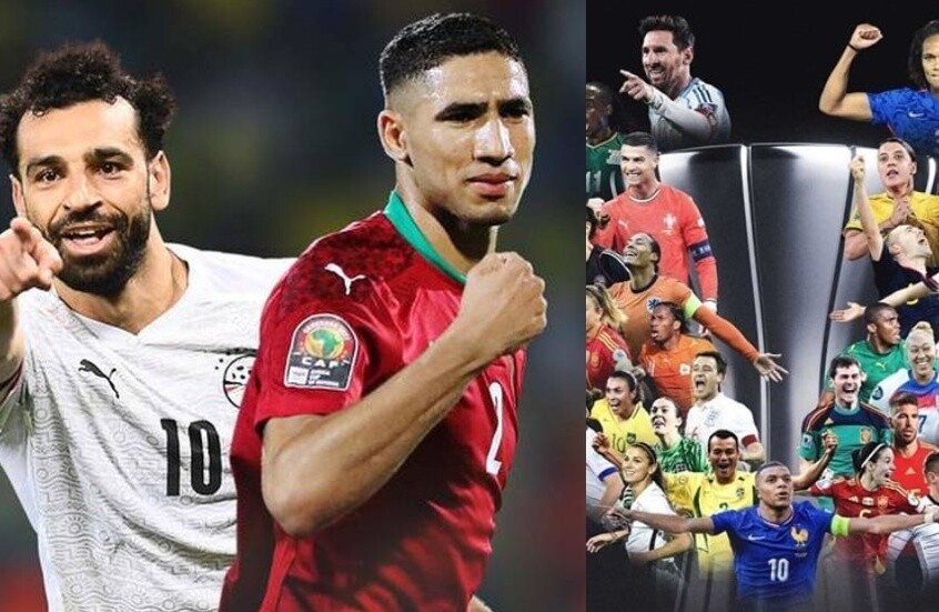 صلاح وحكيمي بين المرشحين.. الكشف عن قائمة "فيفبرو" لأفضل 26 لاعبا في 2025