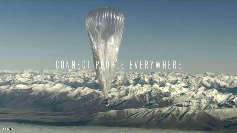 "لوون" تسعى إلى توفير الإنترنت عبر بالونات